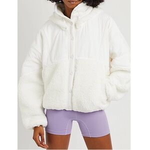 Free People Movement fleece White Jacket Used like new